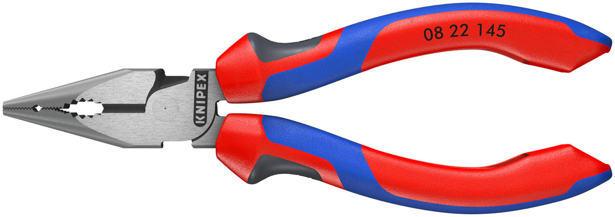 Knipex 08-22-145 needle nose pliers with slim head for confined spaces.