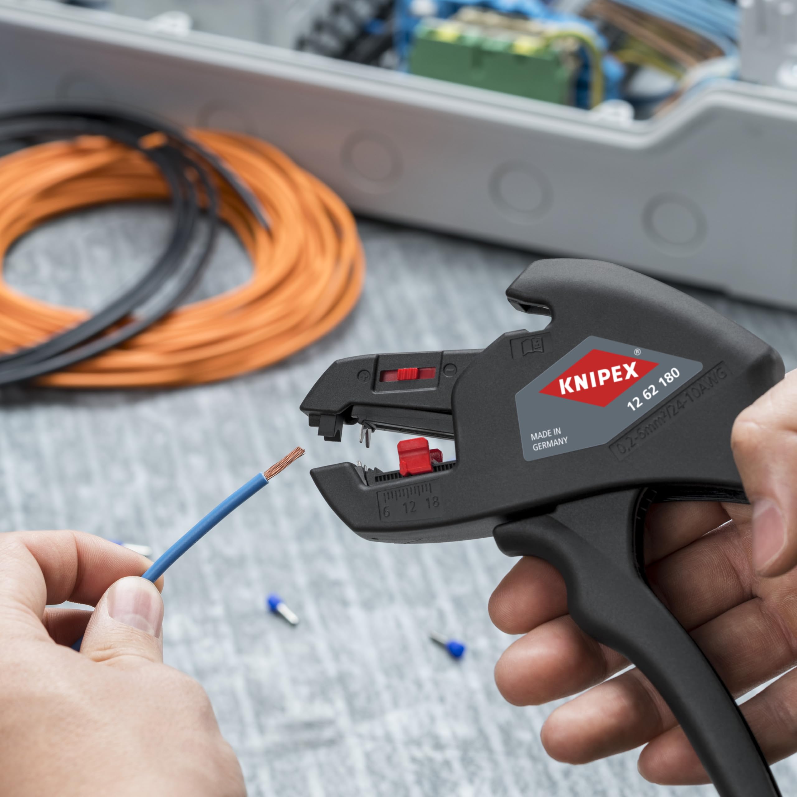 KNIPEX 12 62 180 insulation strippers great value for electricians.