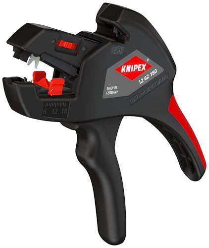 KNIPEX 12 62 180 insulation strippers portable for field service and maintenance tasks.