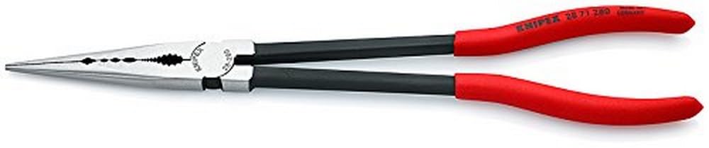 KNIPEX 28 71 280 pliers overview with long reach for precise gripping in tight spaces.
