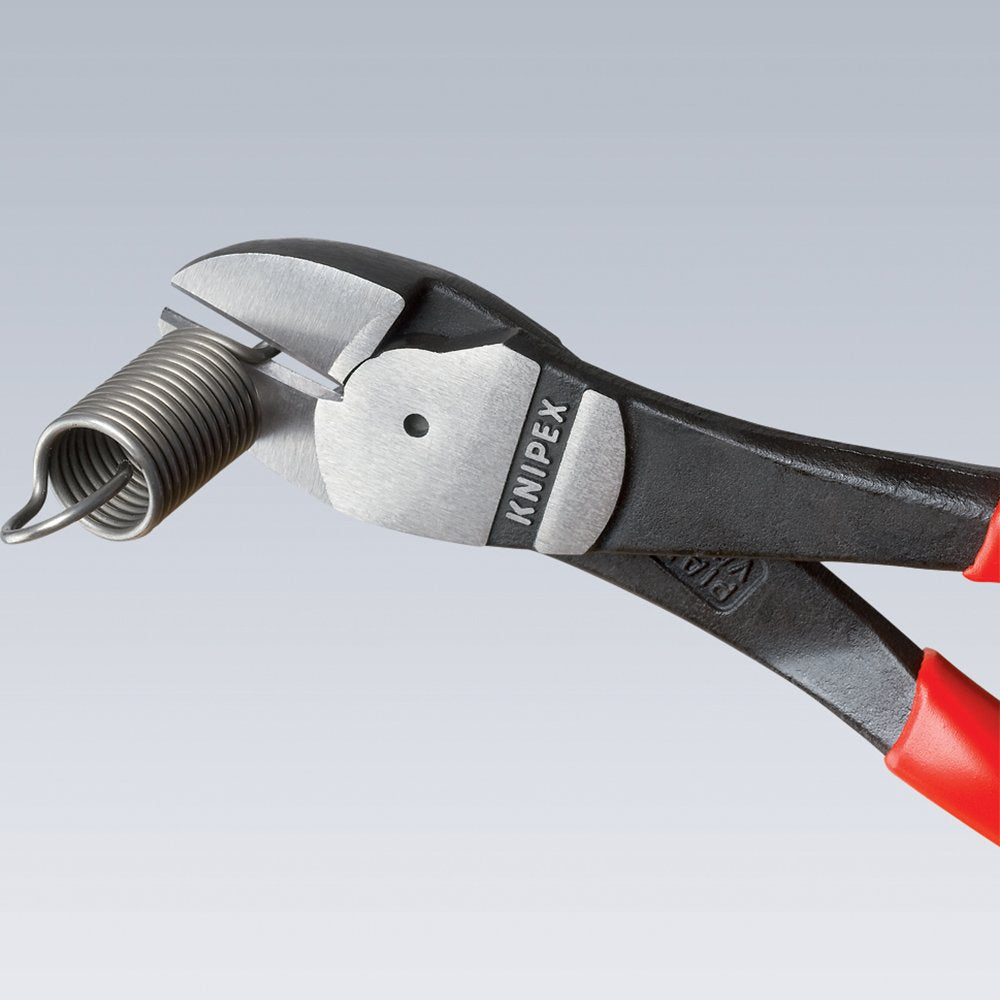 KNIPEX 74 01 180 ergonomic handles offer comfortable grip during prolonged use.