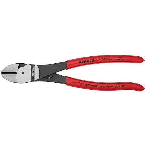 KNIPEX diagonal cutters in hand show reduced effort with high-leverage design