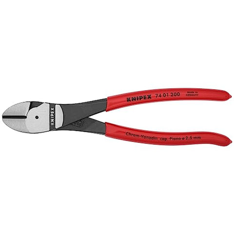 KNIPEX diagonal cutters in hand show reduced effort with high-leverage design
