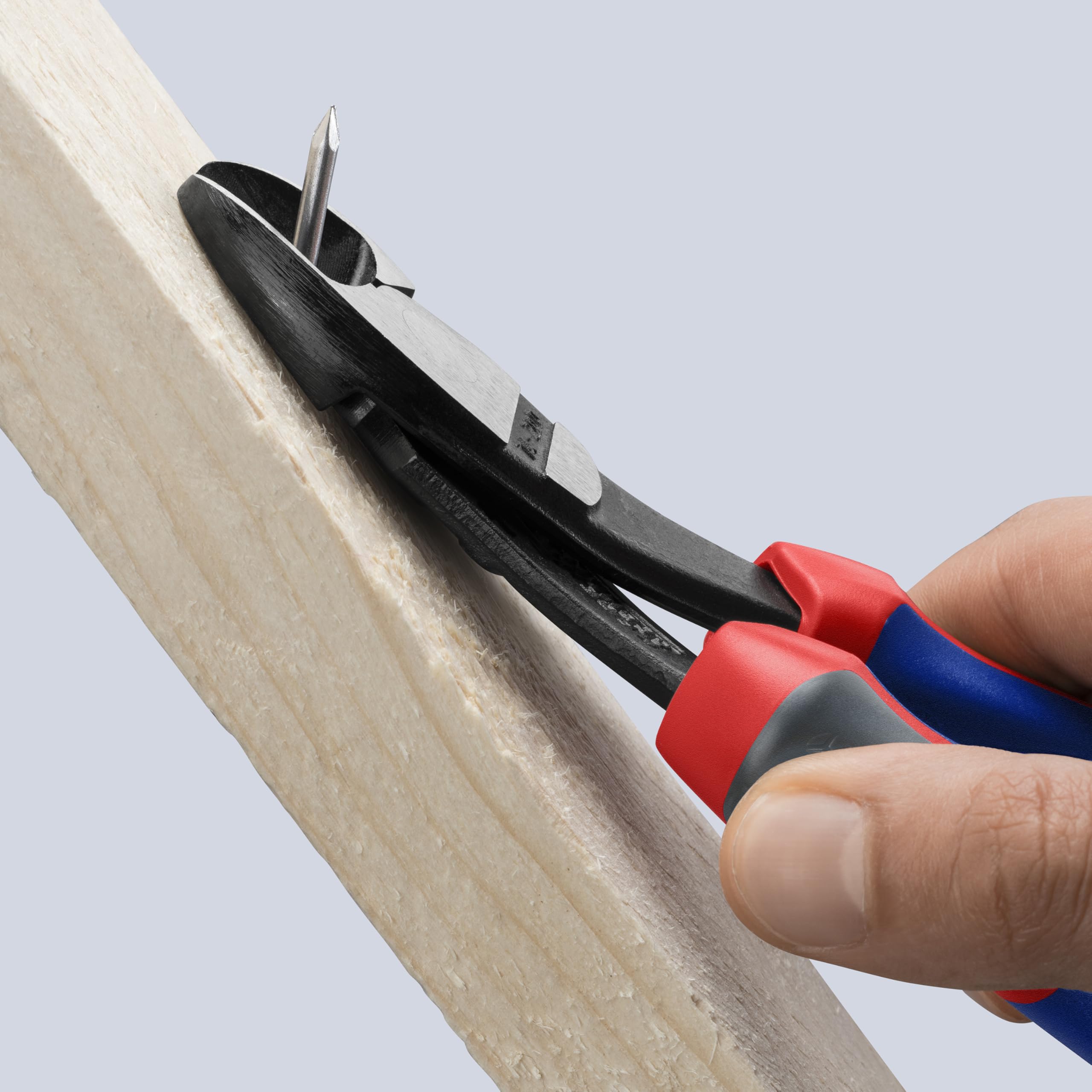 KNIPEX 74 22 200 forged-on axle supports heavy-duty, long-lasting use.