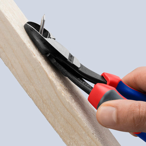 KNIPEX 74 22 200 forged-on axle supports heavy-duty, long-lasting use.