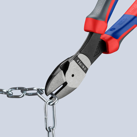 KNIPEX 74 22 200 20% less effort compared to standard cutters of same length.