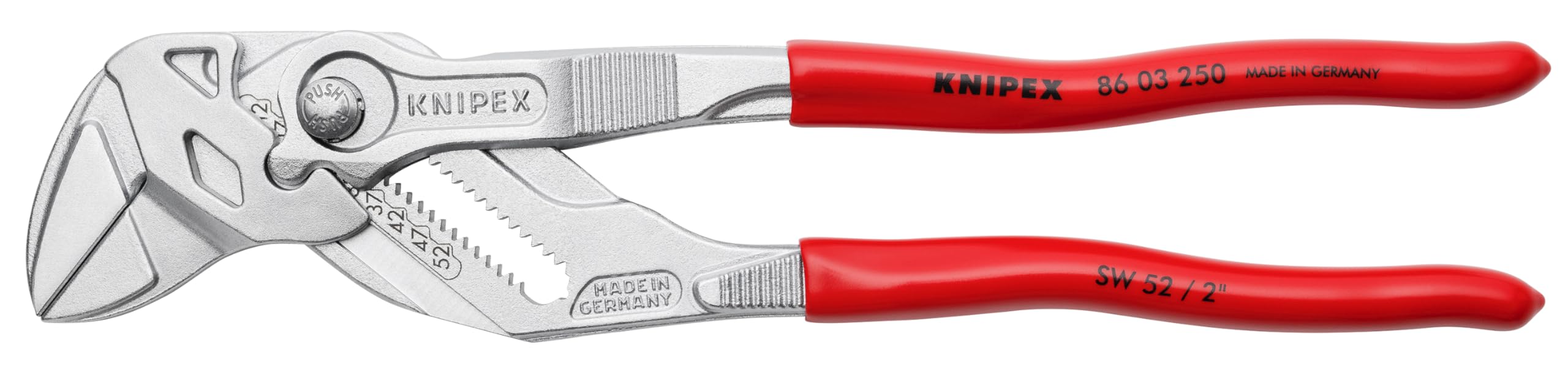 KNIPEX 86 03 250 SBA close-up grip jaws for precise, versatile gripping.