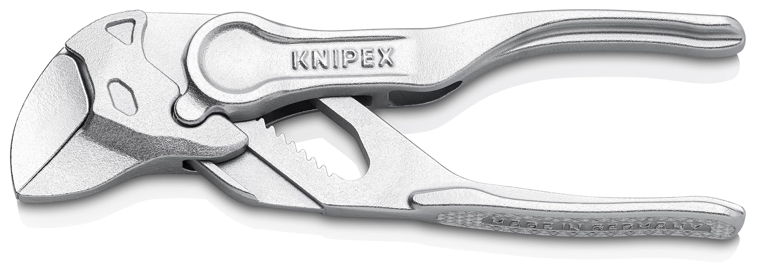 KNIPEX XS enables one-handed adjustment for quick setup.