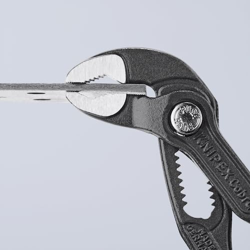 Knipex Cobra grip on nuts and pipes showing versatile use