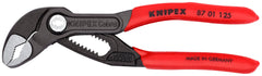 KNIPEX Cobra Pliers 87 01 125 SBA front view with one-handed adjustment
