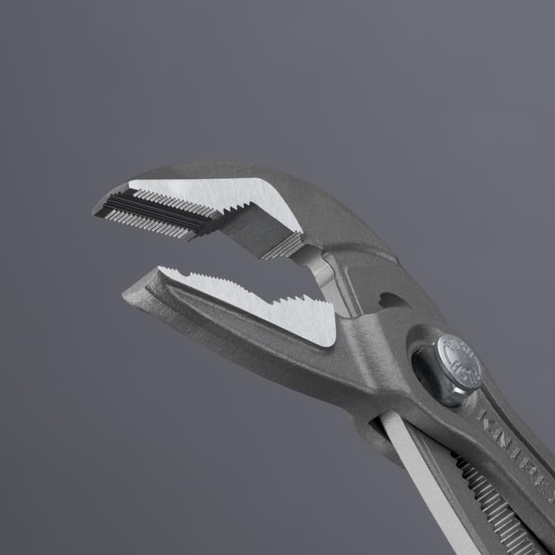 KNIPEX Cobra Extra Slim slip-resistant jaws provide secure gripping.