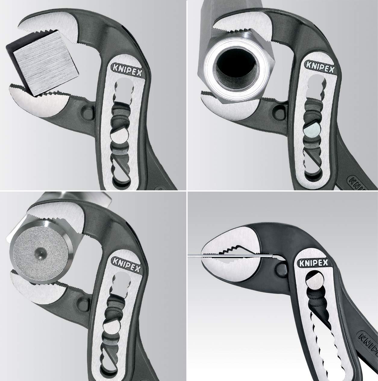 In-use demonstration showing 12-inch reach and versatile gripping