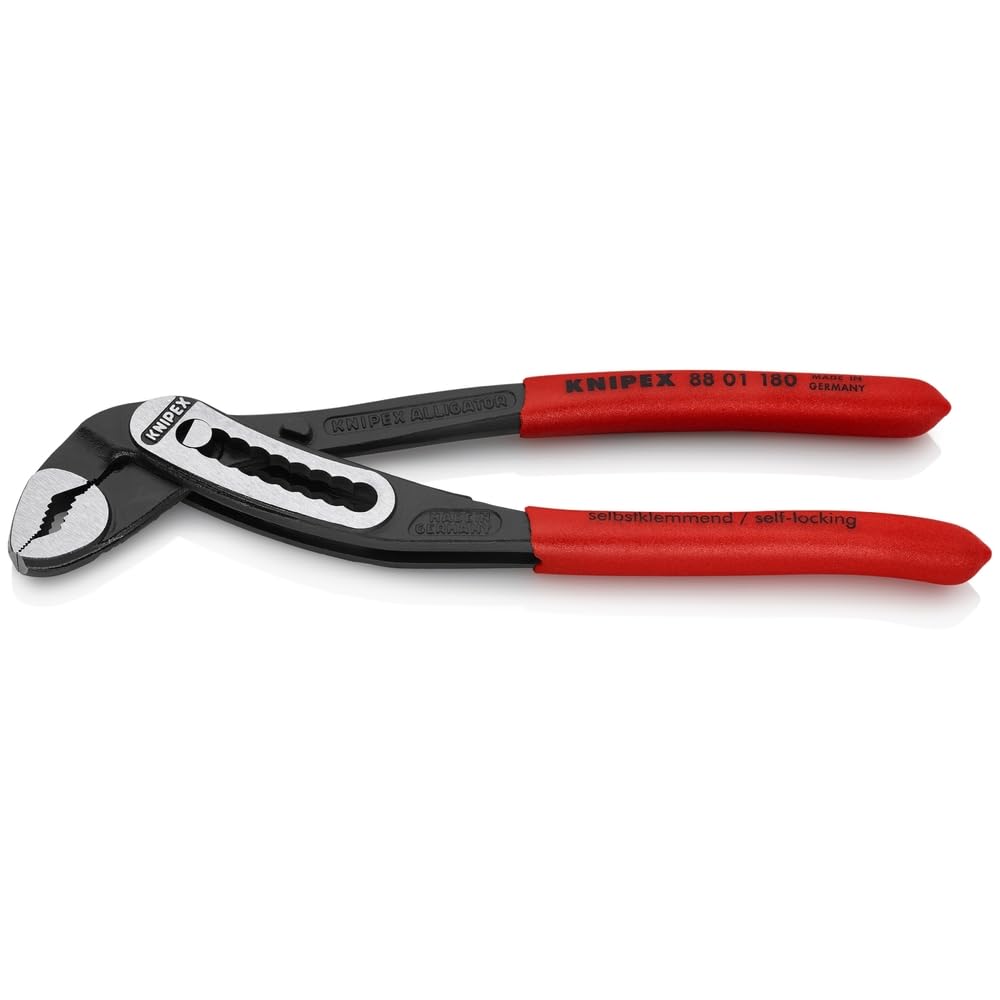 KNIPEX 8801180 alligator pliers front view for compact spaces