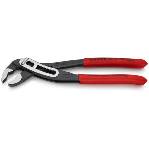 KNIPEX 8801180 pliers in use gripping round, square and hex shapes
