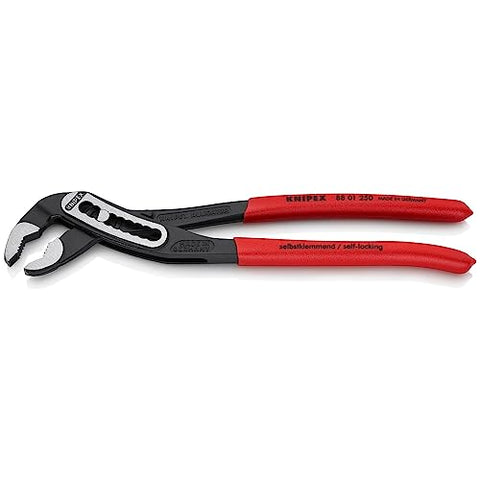 Knipex 8801250 jaw close-up shows hardened teeth for strong bite