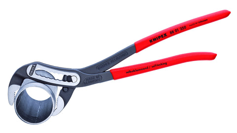 Knipex 8801250 three-piece set covers 1¼ to 2 inch pipes