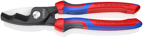KNIPEX 95 12 200 comfort grip for improved control during cuts