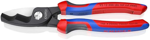 KNIPEX 95 12 200 comfort grip for improved control during cuts
