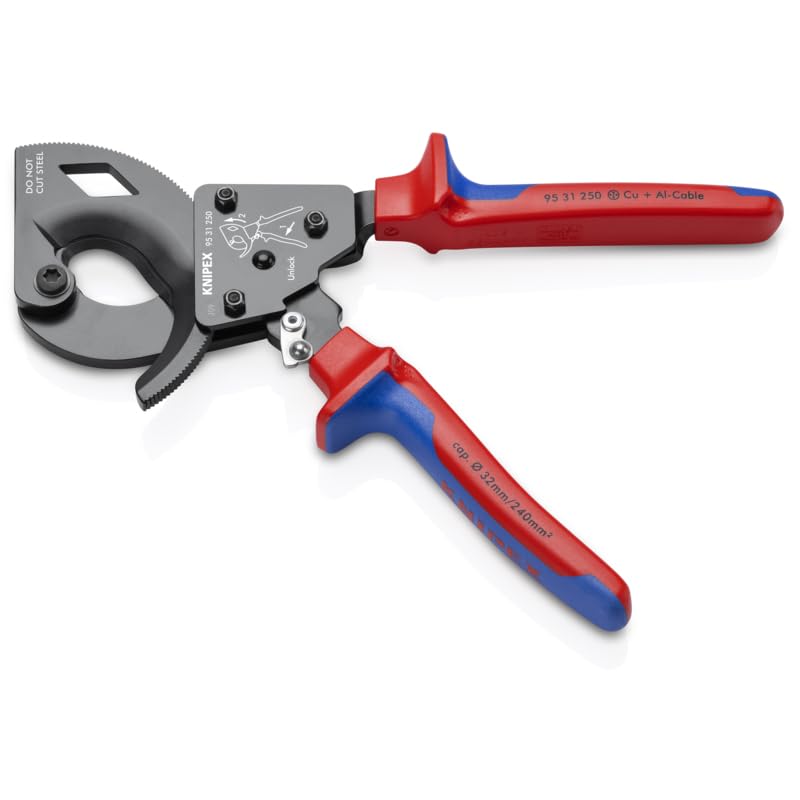 KNIPEX 95 31 250 SBA blade-detail with precision ground hardened blades