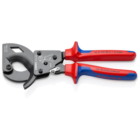 KNIPEX 95 31 250 SBA cable cutters cutting action enables one handed use
