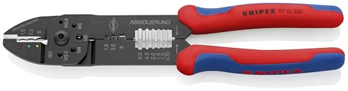 Knipex 97 22 240 crimping pliers stripping wire for clean insulation.