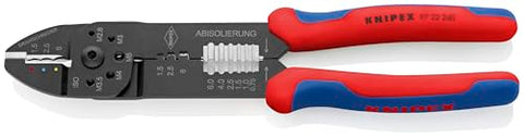 Knipex 97 22 240 crimping pliers stripping wire for clean insulation.