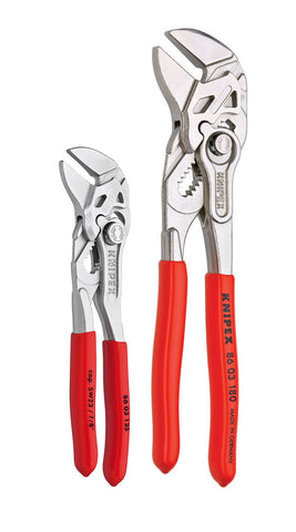 Knipex 86-03-125 push-button quick adjustment on the job.