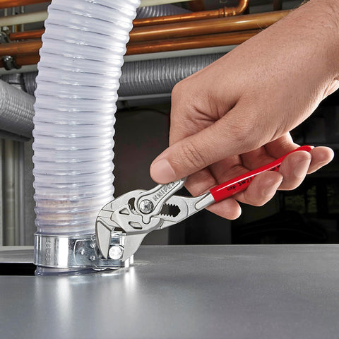 KNIPEX 9K 00 80 45 US pliers wrench featuring ratcheting action for fast turns.