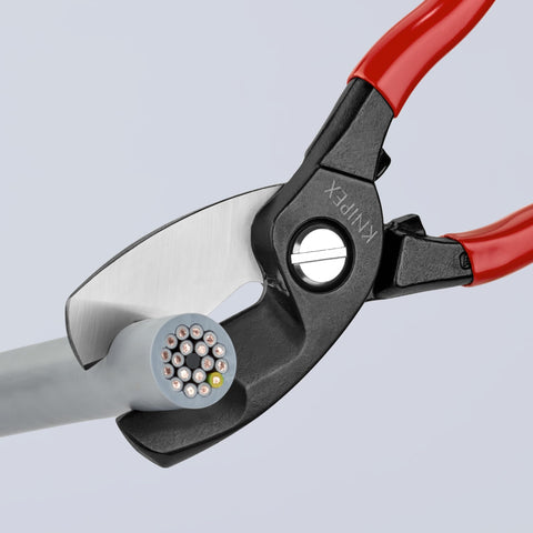 Capable of cutting copper or aluminum cables up to 20 mm diameter.