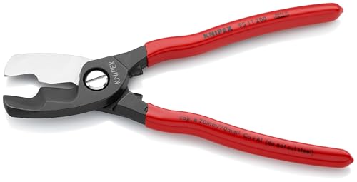 Precision-ground blades on KNIPEX 9511200 deliver smooth, deformation-free cuts.