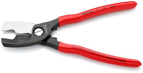 Precision-ground blades on KNIPEX 9511200 deliver smooth, deformation-free cuts.