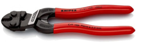 KNIPEX CoBolt S 6-Inch cutter with induction-hardened cutting edges for durable cuts in tight spaces.