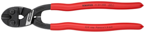 Knipex CoBolt 10-inch bolt cutter, front view, ready for tough metal cuts.