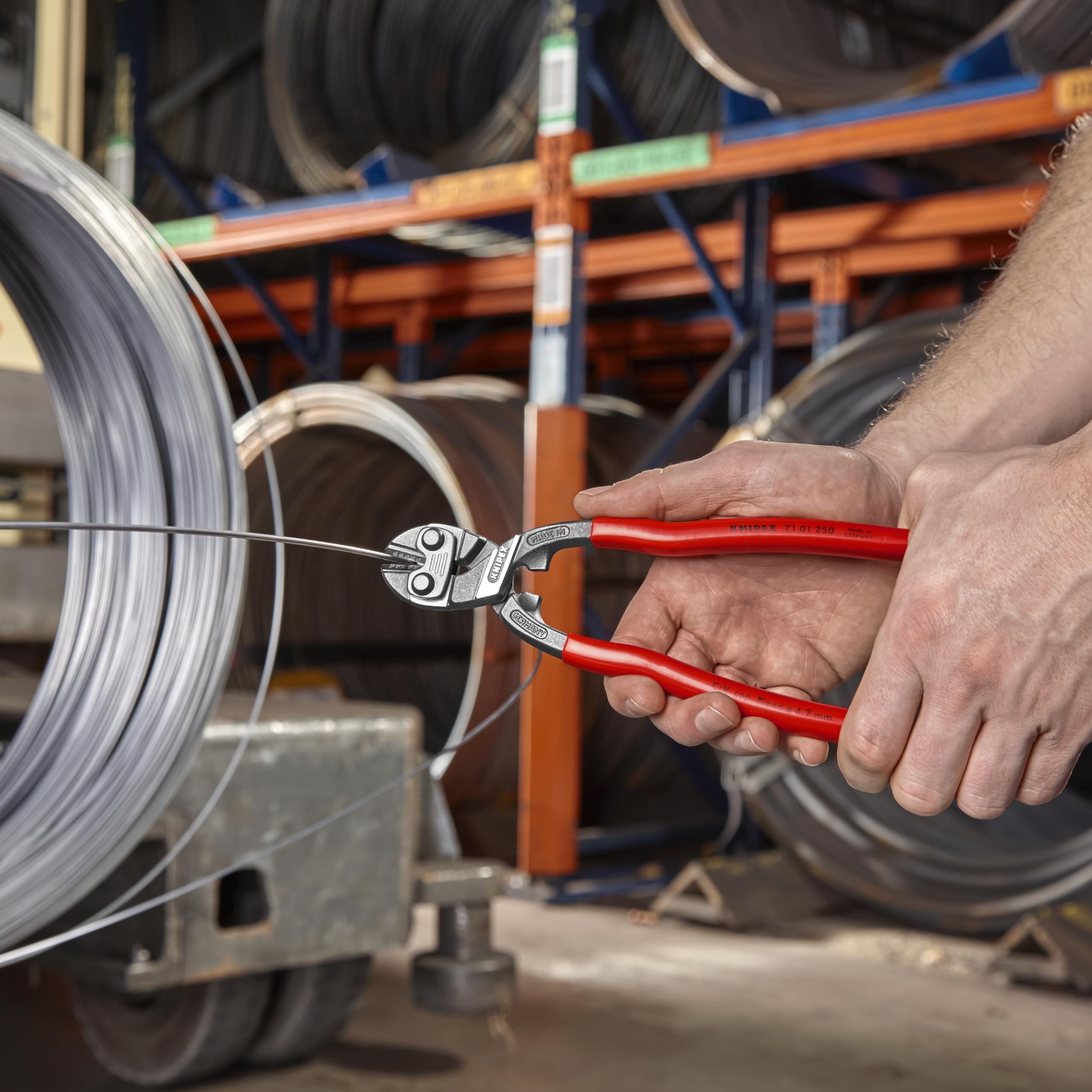 Gripping surface below the joint helps grab nails and wires.