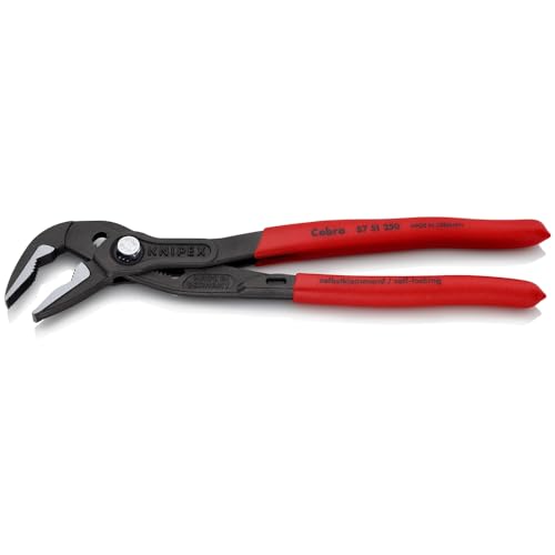KNIPEX Cobra ES pump pliers jaw detail showing 42 mm gripping depth