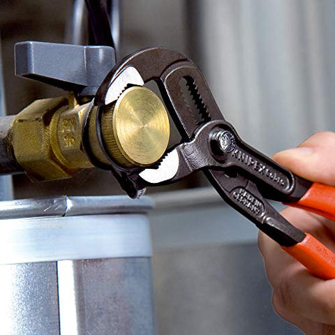 KNIPEX Cobra tool used on square, hex, and round profiles for versatile maintenance.