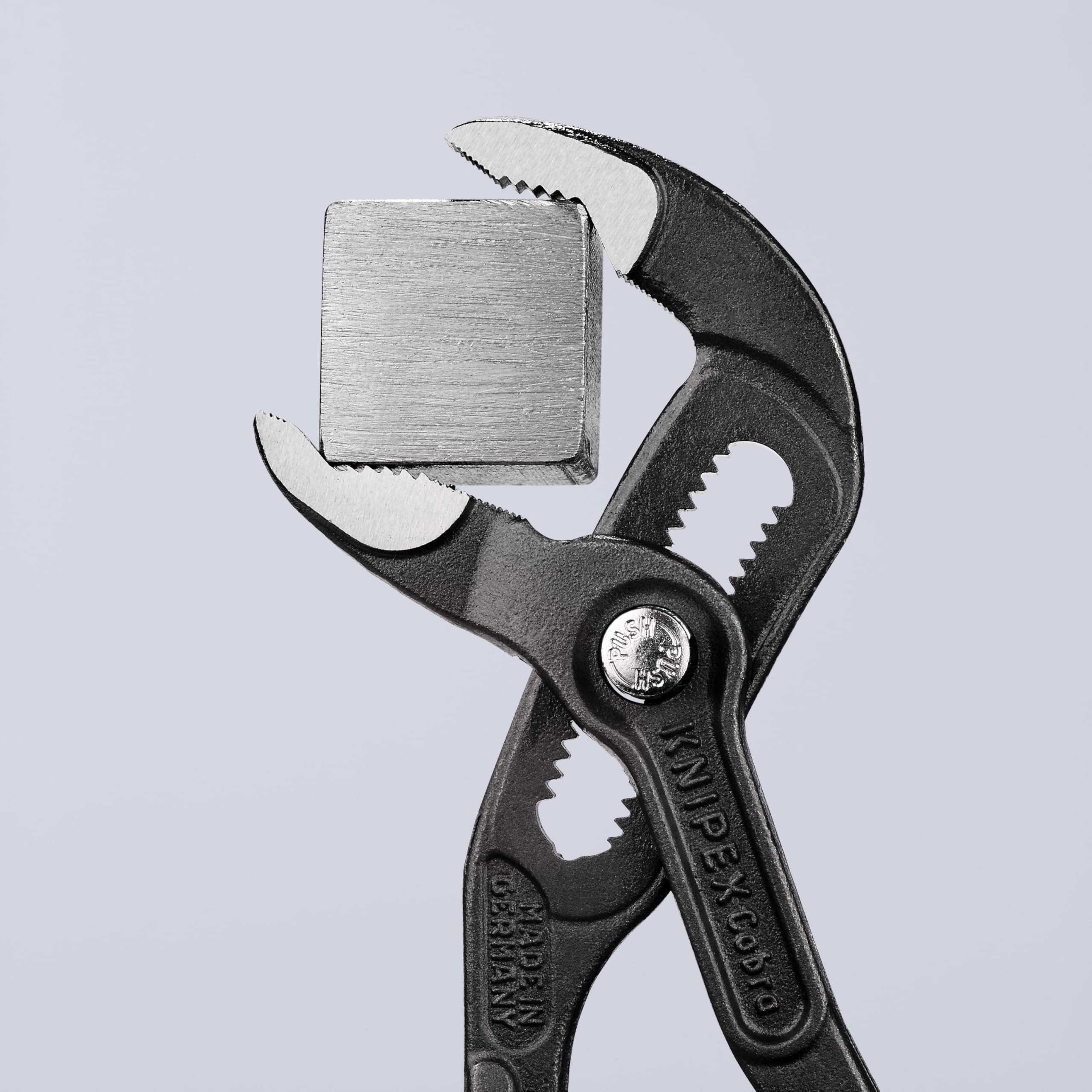 Knipex Cobra Pliers 8702180 showing slim head design for tight spaces