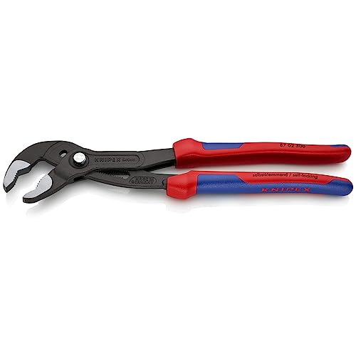 KNIPEX Cobra pliers showcasing push-button adjustment for quick sizing.