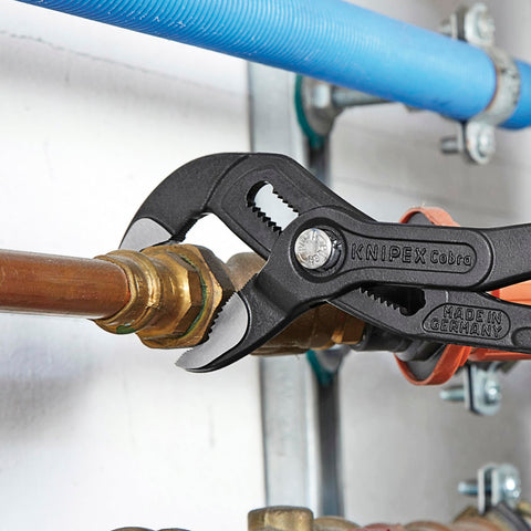 KNIPEX Cobra teeth at 61 HRC for durable grip on various shapes