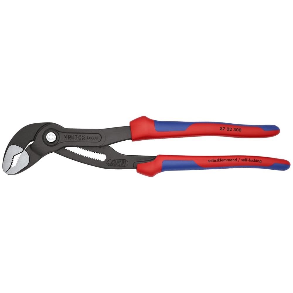 KNIPEX Cobra 12-inch pump pliers with a slim head for tight spaces.