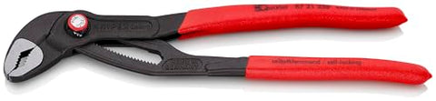 KNIPEX Cobra Quick Set jaws close-up highlighting precise gripping surfaces for fittings