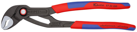 Knipex Cobra QuickSet pliers in hand showing compact, precise grip for tight spaces.