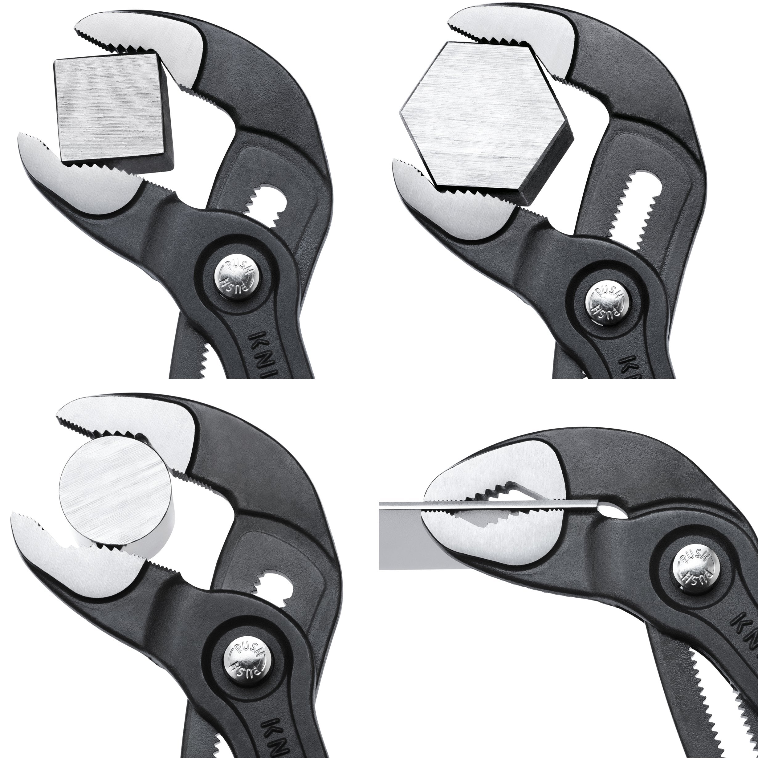 25-fold fine adjustment supports precise sizing for multiple components.