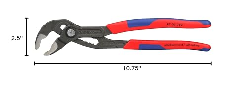 Hardened teeth 61 HRC resist wear for lasting grip on various shapes.