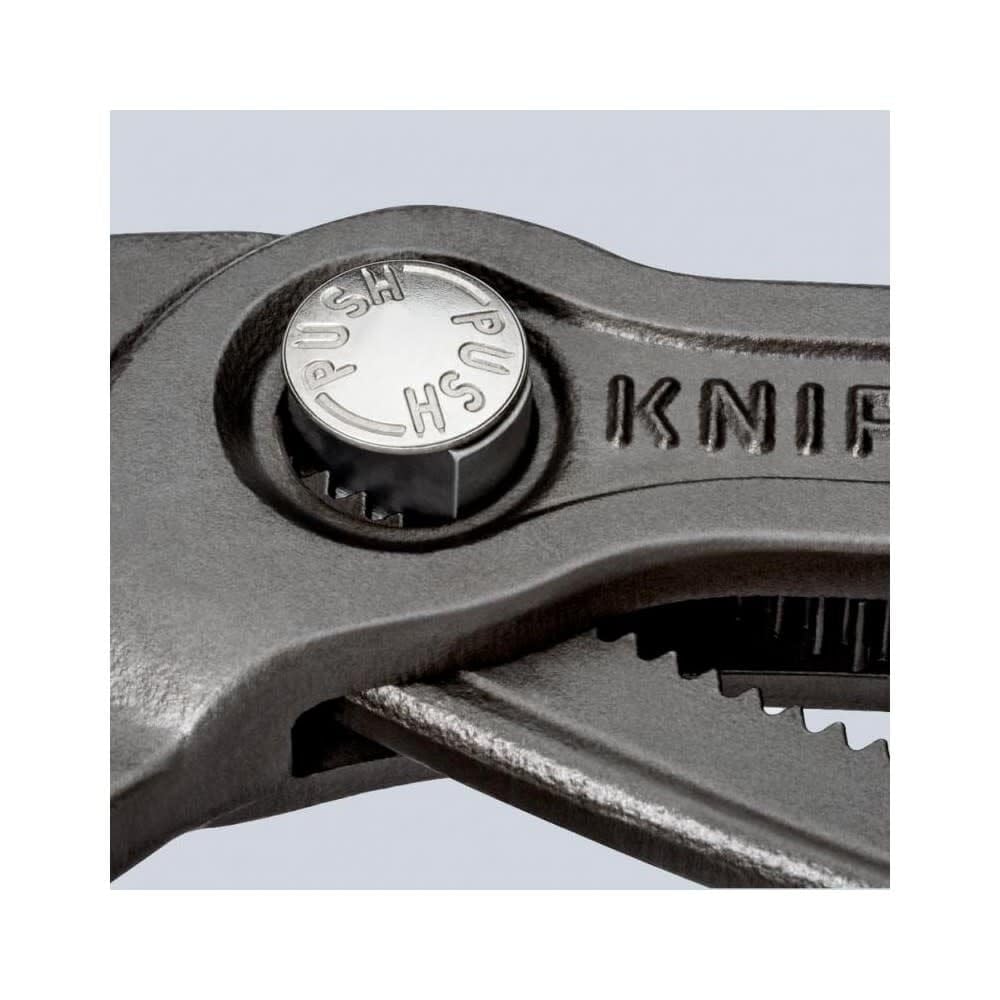 KNIPEX Cobra water pump pliers box-joint for high stability.