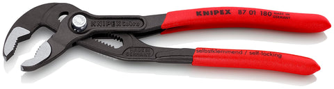 Knipex Cobra water-pump pliers close-up highlighting durable finish.