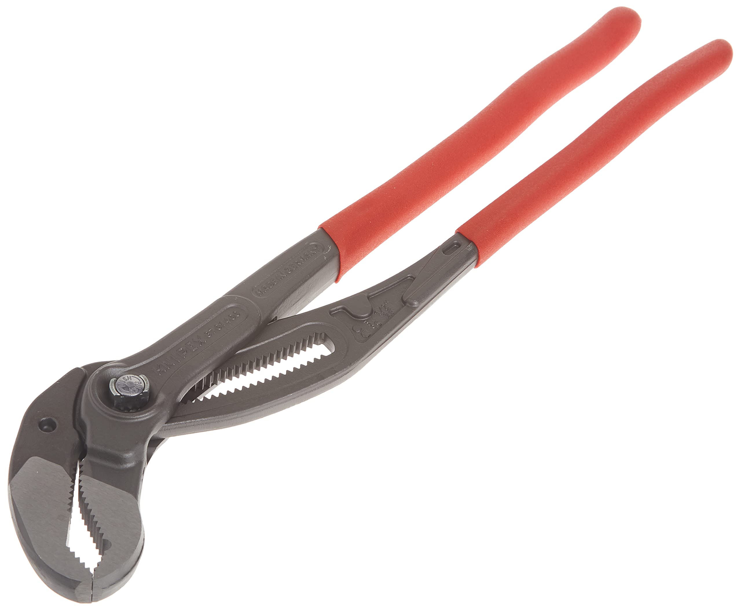 27 adjustment positions on the KNIPEX Cobra XL16 for precise sizing.