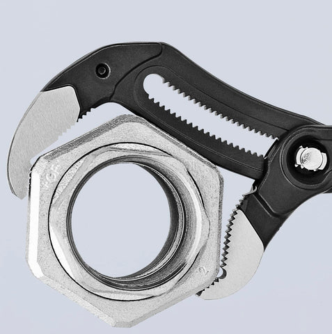 KNIPEX Cobra XL16 grips round, square and hex shapes with confidence.
