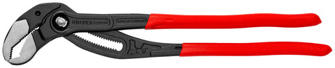 KNIPEX Cobra XL16 upper jaw grips the workpiece for fast adjustments.