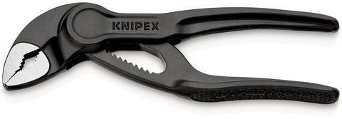 KNIPEX Cobra XS Mini Water Pump Pliers 100mm in action for confined spaces.